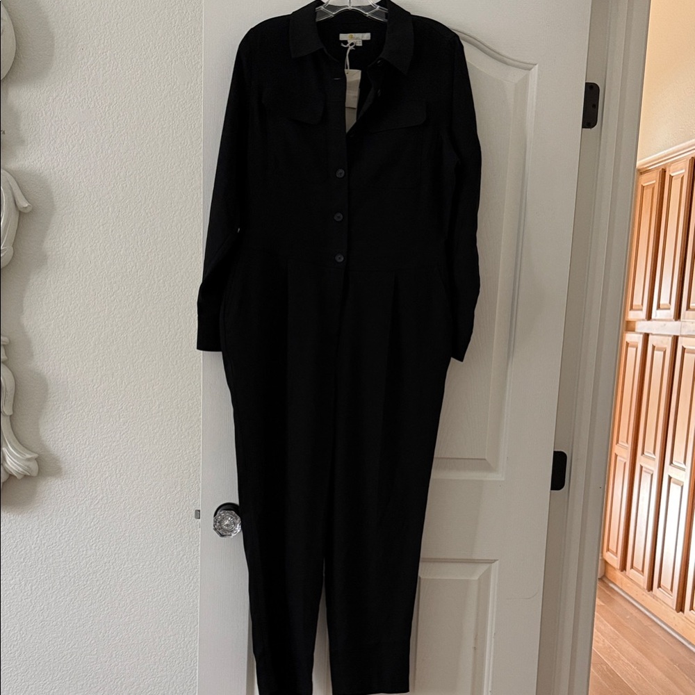 Boden Black Long Sleeve Jumpsuit